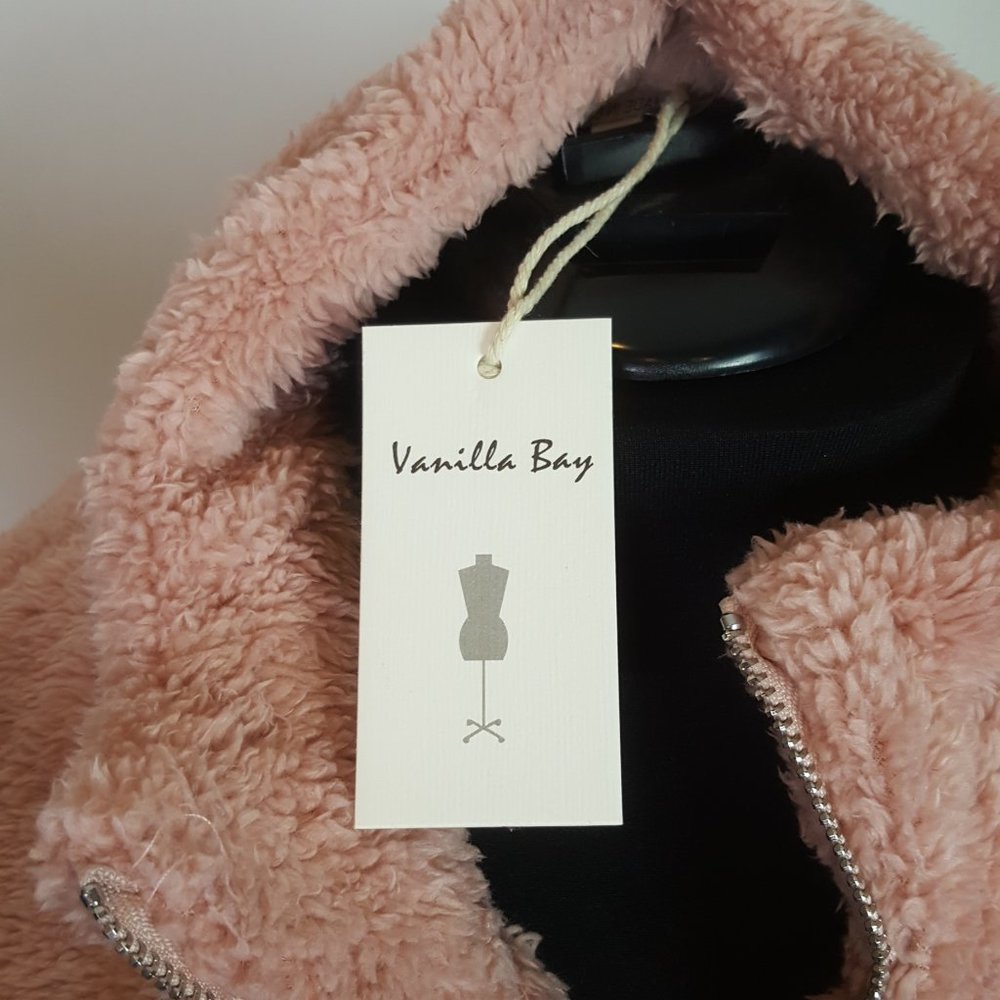 Vanilla Bay Chevron fuzzy sherpa jacket NWT size L - Picture 4 of 8